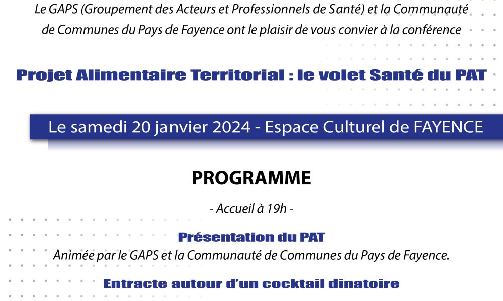 1ère conférence du 20 janvier 2024