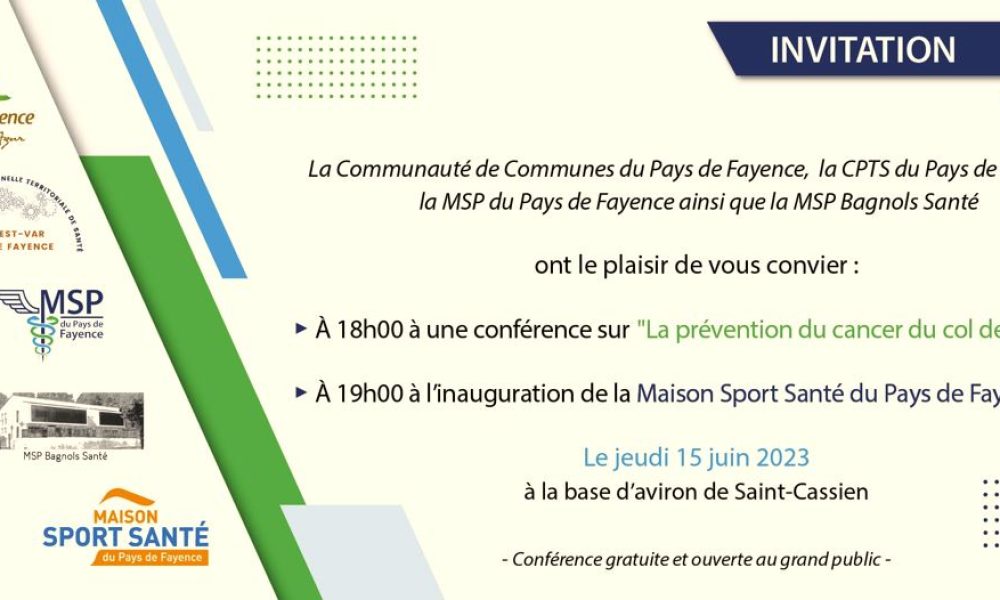 Conférence « La prévention du cancer du col de l’utérus » – Inauguration Maison Sport Santé