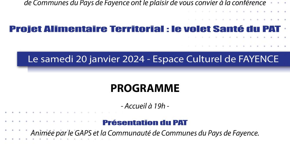 1ère conférence du 20 janvier 2024