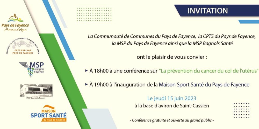 Conférence « La prévention du cancer du col de l’utérus » – Inauguration Maison Sport Santé